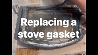 DIY pellet stove door gasket replacement