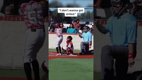 Umpire gets hit by baseball "imma need you to catch those" meme #shorts