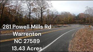 281 Powell Mills Rd Warrenton, NC 27589 13.43 Acres
