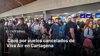 Caos por vuelos cancelados de Viva Air en Cartagena