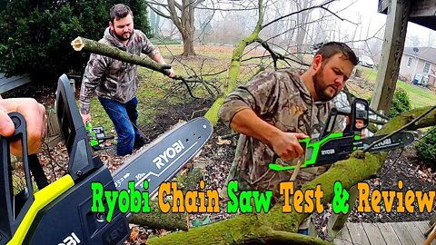 Ryobi P546 Chain Saw Unboxing Test & Review Cordless Chainsaw 10 in. ONE+ 18-Volt Lithium+