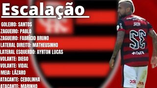 ESCALAÇÃO DO FLAMENGO X ATLÉTICO -GO