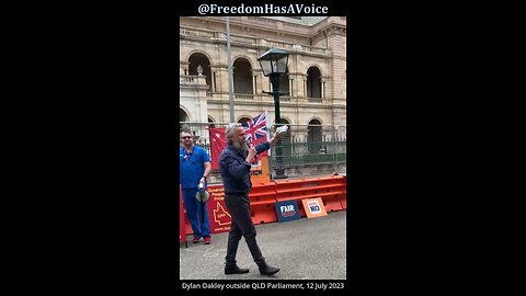 Truth Speech Protest Outside Queensland Parliament, 12 July 2023