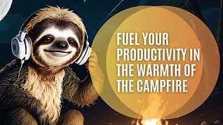 Epsilon One Campfire - Music for productivity, learning & relaxing with sound of fire