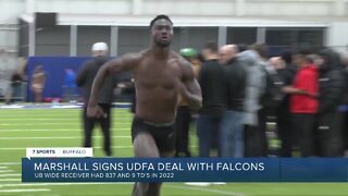 Buffalo wide receiver Justin Marshall signs UDFA with Atlanta Falcons