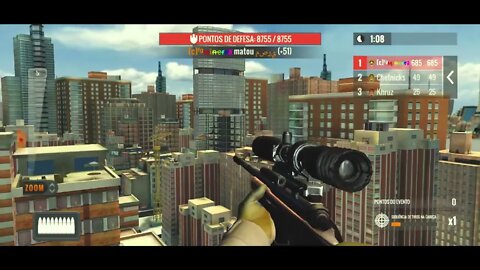 GUIGAMES - SNIPER 3D ASSASSIN - PVP Gameplay Player vs Player - 5 de março de 2022 - Rodada 3 de 6