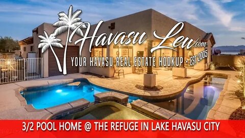 Lake Havasu Pool Home in The Refuge Golf Course 3587 N Citation Rd MLS 1022916