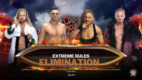 WWE 2k24 4WayEliminationExtremeRules Tyler Bate vs Gunther vs Butch vs Ilja Dragonov