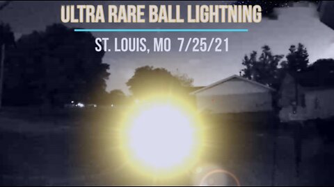 Ultra Rare Ball Lightning Caught on Doorbell Cam