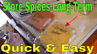 Lemon & Pepper Vacuum Sealing For Long Term storage Prepping