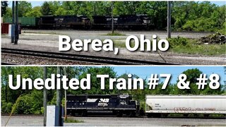 Berea Ohio NS intermodal and local, train 7 and 8 of 14