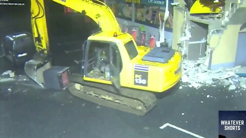 Best way to steal an ATM #shorts #atm #stolen #machine #construction