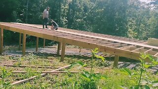Cabin In the Woods: Part 2 - Finishing Up the Foundation - Time Lapse