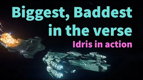 The biggest, baddest ship in Star Citizen. Aegis Idris in action - 3.18.2