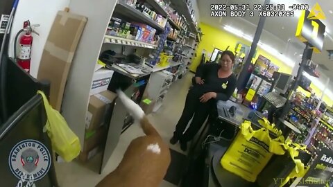 Body camera video shows bargain hunting hound refusing to leave Florida store