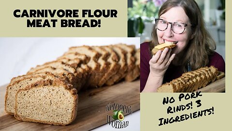 Carnivore Flour Meat Bread | @CourtneyLuna's Viral Carnivore Meat Bread But No Pork Rinds!