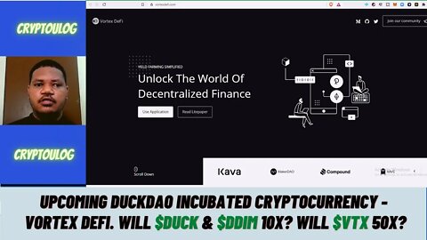 Upcoming DuckDAO Incubated Cryptocurrency - Vortex DEFI. Will $Duck & $DDIM 10X? Will $VTX 50X?