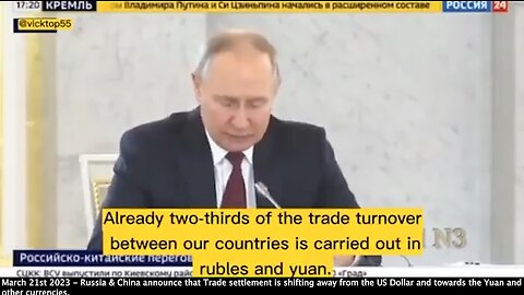 China & Russia | The End of the West | "We Are for the Use of Chinese Yuan In Settlements Between Russia & the Countries of Asia, Africa & Latin America." - Vladimir Putin (President of Russia)