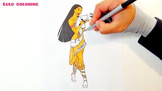 Pocahontas | Disney princess #art #craft #draw.