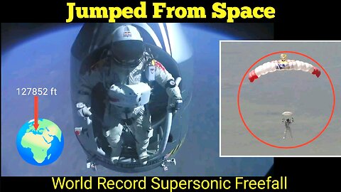 Jumped From space 🚀🚀 (World Record Supersonic Freefall)