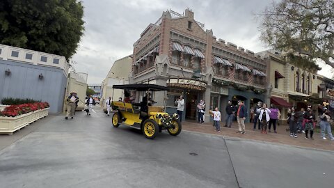 Merry Cavalcade at Disneyland with Ambulance in the background