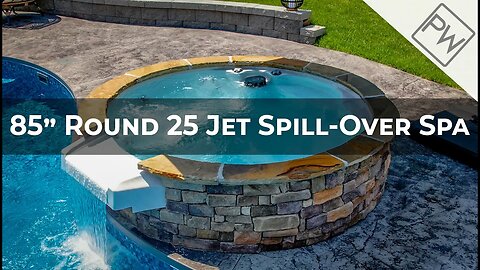 85″ Round 25 Jet Spill-Over Spa | Pool Warehouse
