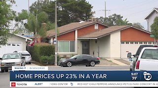 San Diego home prices rose 23 percent in one year, report says