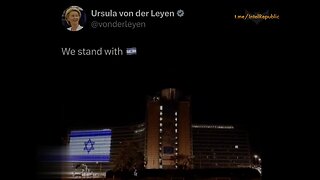 EU Chief gynecologist Ursula VON DER "LYING" EXPOSED FOR ITS HYPOCRISY OVER RUSSIA AND ISRAEL AGAIN!