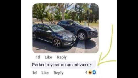Canberra Media-Psychosis in Action! "Parked my car on an Antivaxxer"