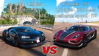 Bugatti Chiron vs Koenigsegg Agera RS | Forza Horizon 5