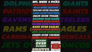 NFL Week 5 Picks! #nfl #nflpicks