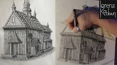 PEN AND INK How I draw Buildings