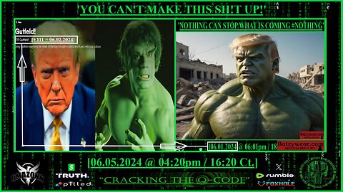 "CRACKING THE Q-CODE" - 'YOU CAN'T MAKE THIS SH!T UP!'