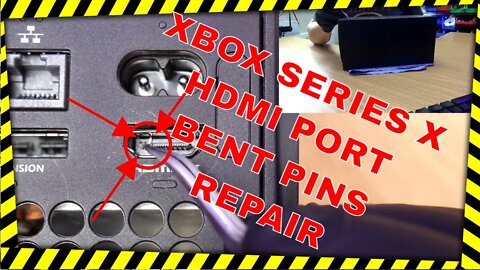 Xbox Series X HDMI Port Replacement Bent Pins No Display