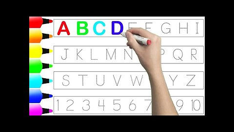 Learn ABCD Alphabets and numbers counting 123.Shapes for kids and Toddlers.ABC phonics song.