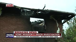 Home invasion and arson investigation underway after Detroit apartment fire