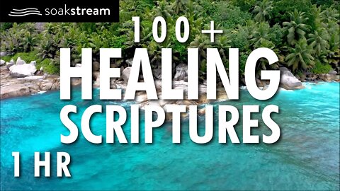 100+ Healing Scriptures With Soaking Music | Bible Verses For Sleep | 1 HOUR