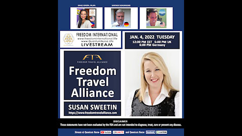 Susan Sweetin - " Freedom Travel Alliance"