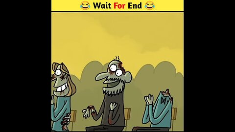 😂 Wait For End 😂 - Animated Funny Cartoon Story #shorts