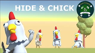 Three People play Hide & Chick