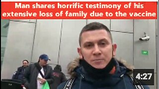 Man shares horrific testimony of his extensive loss of family due to the vaccine