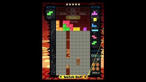 Tetris 99 - Up & Down Roller Coaster Finish