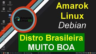 Amarok Linux distro brasileira baseado no Debian 11. Xfce Elegante e Fácil de usar. Vários programas