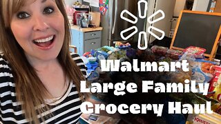 Walmart Large Family Grocery Haul // $400 Walmart Pick Up Order \\ A Week of Groceries #groceryhaul
