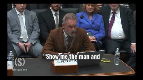 WATCH NOW!!! Jordan Peterson’s Full Testimony Before Congress