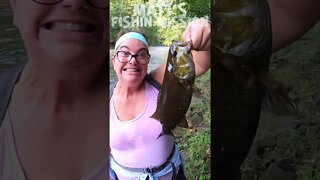She CRUSHED me in Smallmouth fishing! (short version)