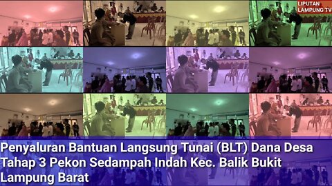 BLT Tahap 3 Pekon Sedampah Indah Balik Bukit Lampung Barat Sudah Dibagikan ke Penerima Bantuan