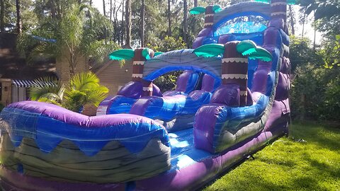 Read Customer Comments: Sponsored Ad - ACTION AIR Water Slide, Waterslides with Bouncy Area, W...