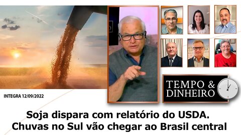 Soja dispara com relatório do USDA. Chuvas no Sul vão chegar ao Brasil central
