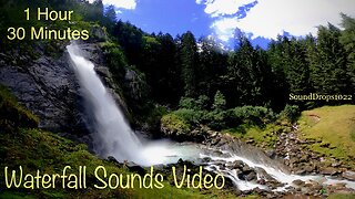 1 Hour 30 Minutes Soothing Waterfall Sounds